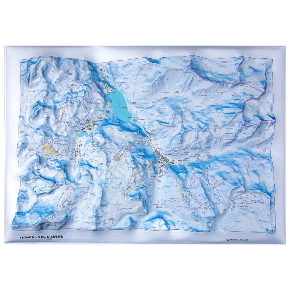 Carte 3D Deniveles Carte Des Pistes Tignes - Val D'isere