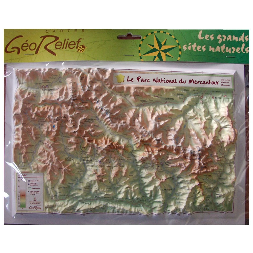 Carte 3D Geo Relief Le Parc National Du Mercantour