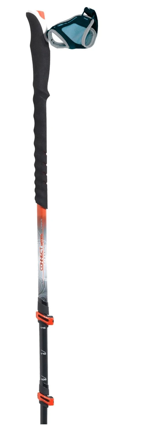 Bâton TSL Connect Carbon 3 Cross Twist Black Orange – Image 2