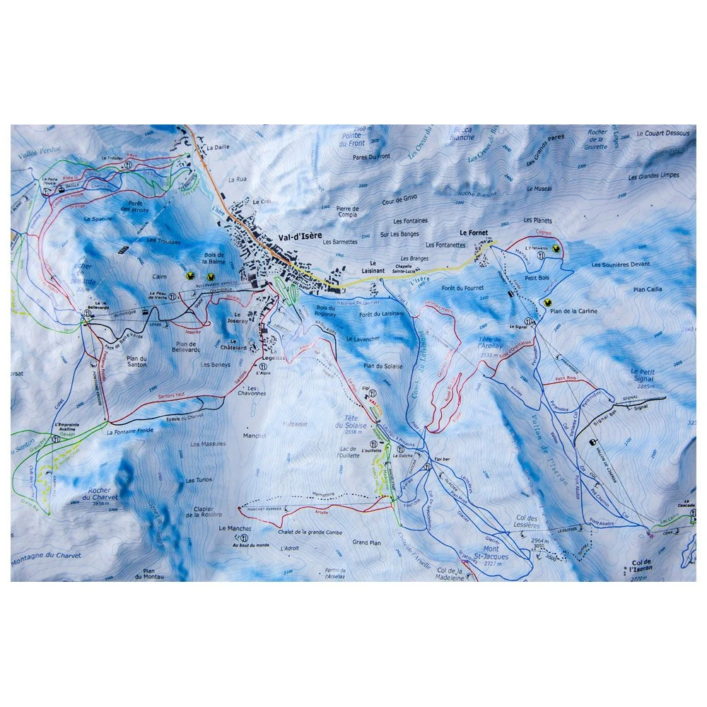 Carte 3D Deniveles Carte Des Pistes Tignes - Val D'isere – Image 2