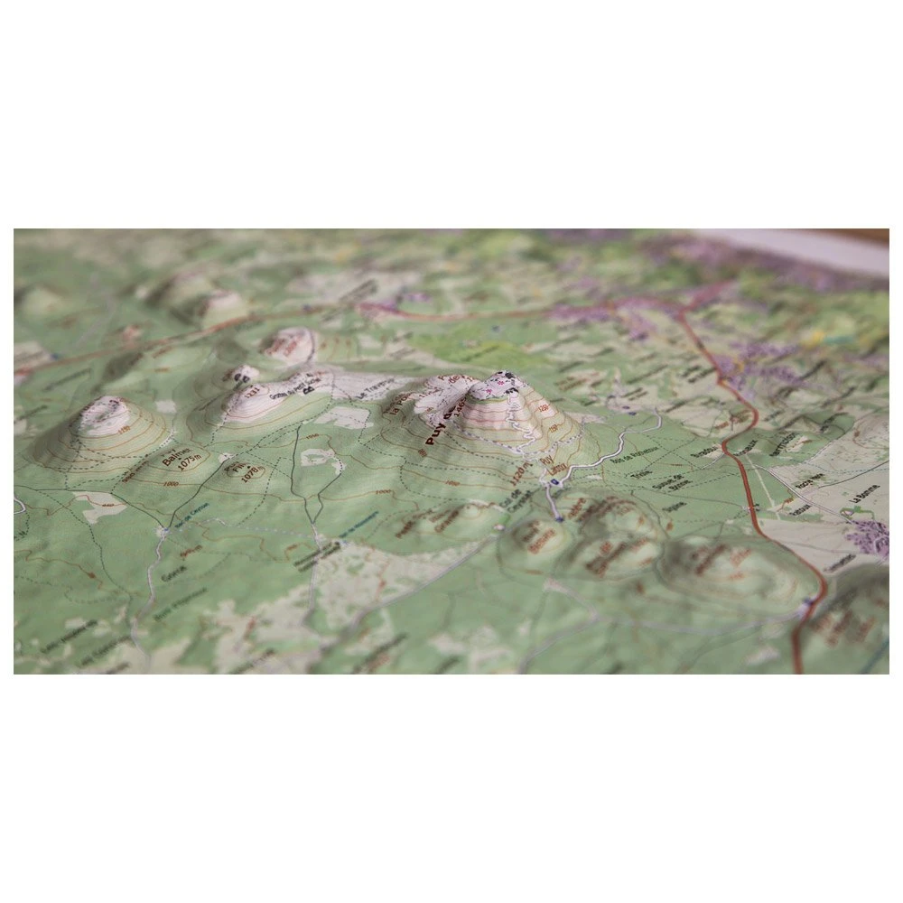 Carte 3D Deniveles Chaîne Des Puys – Image 2