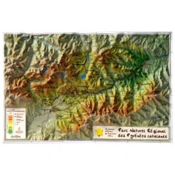 Carte 3D Geo Relief Les Pyrénées Catalanes