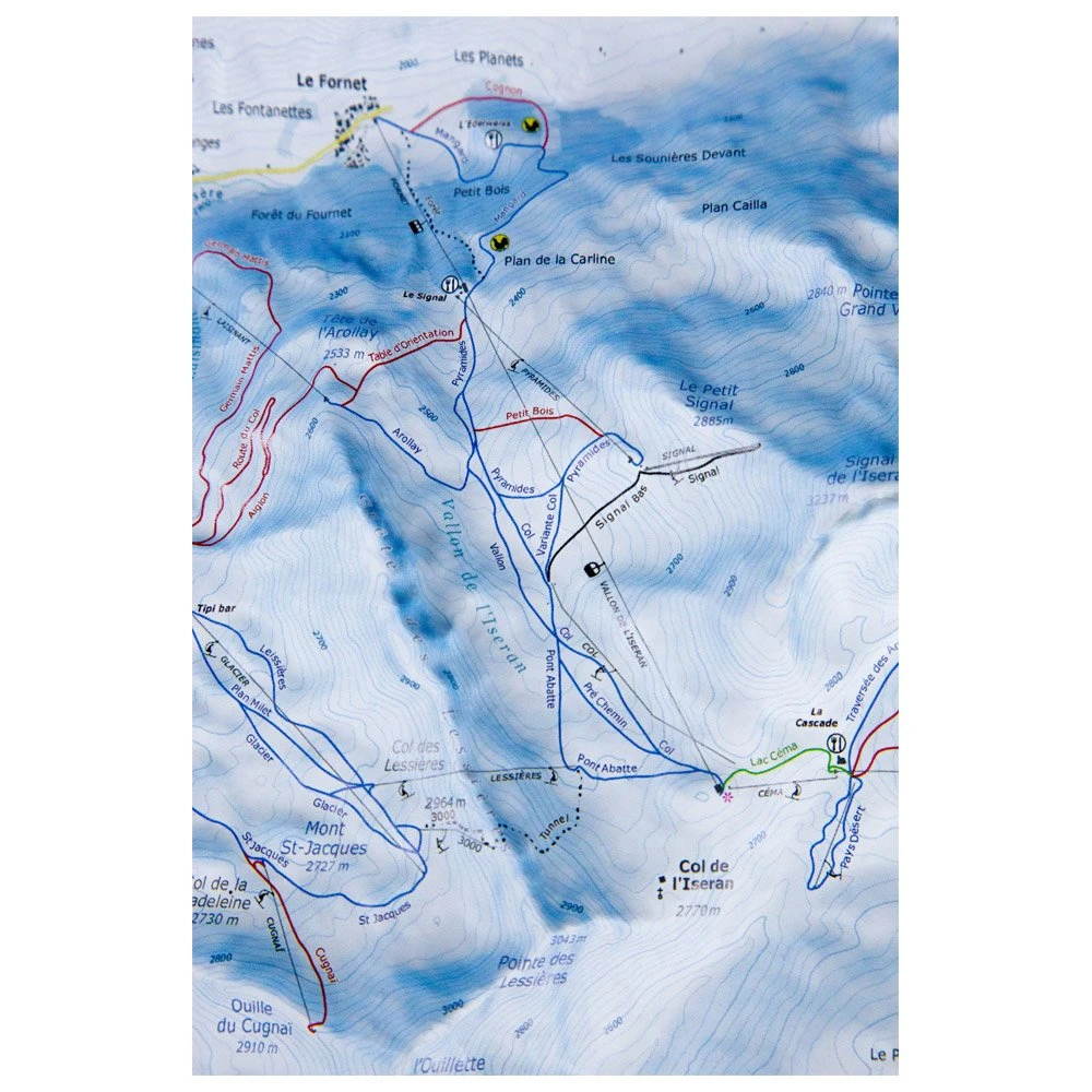 Carte 3D Deniveles Carte Des Pistes Tignes - Val D'isere – Image 7