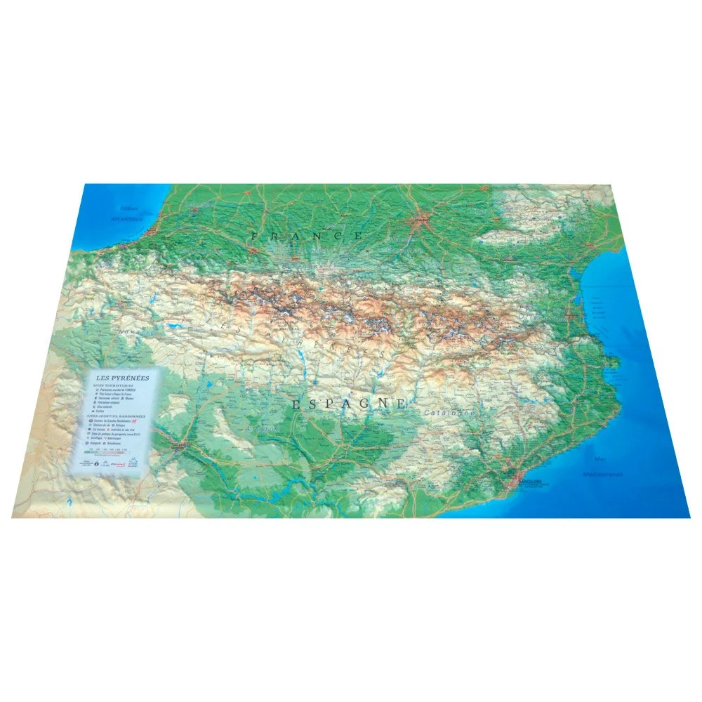 Carte 3D 3DMAP Les Pyrénnées