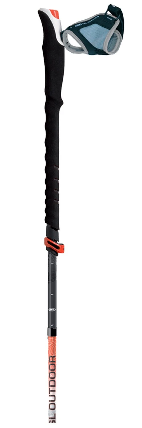 Bâton TSL Connect Carbon 5 Cross Standard Grey Orange – Image 2