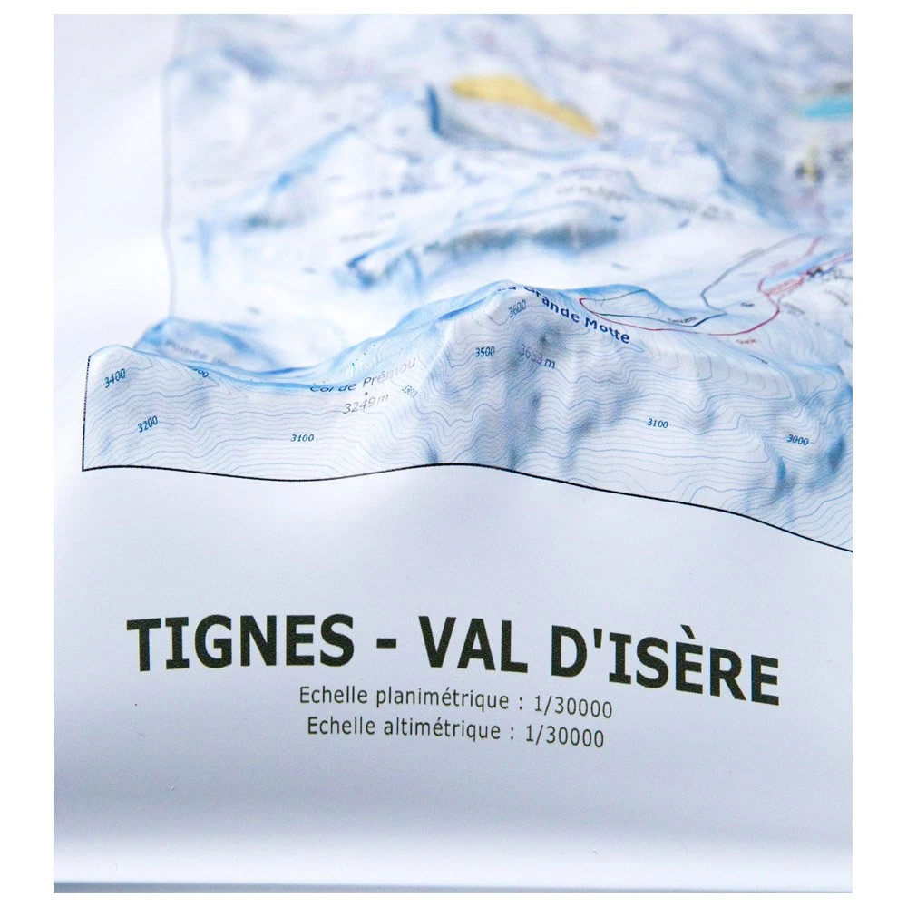 Carte 3D Deniveles Carte Des Pistes Tignes - Val D'isere – Image 9