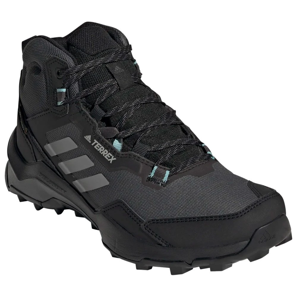 Chaussures De Randonnée Adidas Terrex Ax4 Mid GTX W Core Black/Grey Three/Mint Ton – Image 3