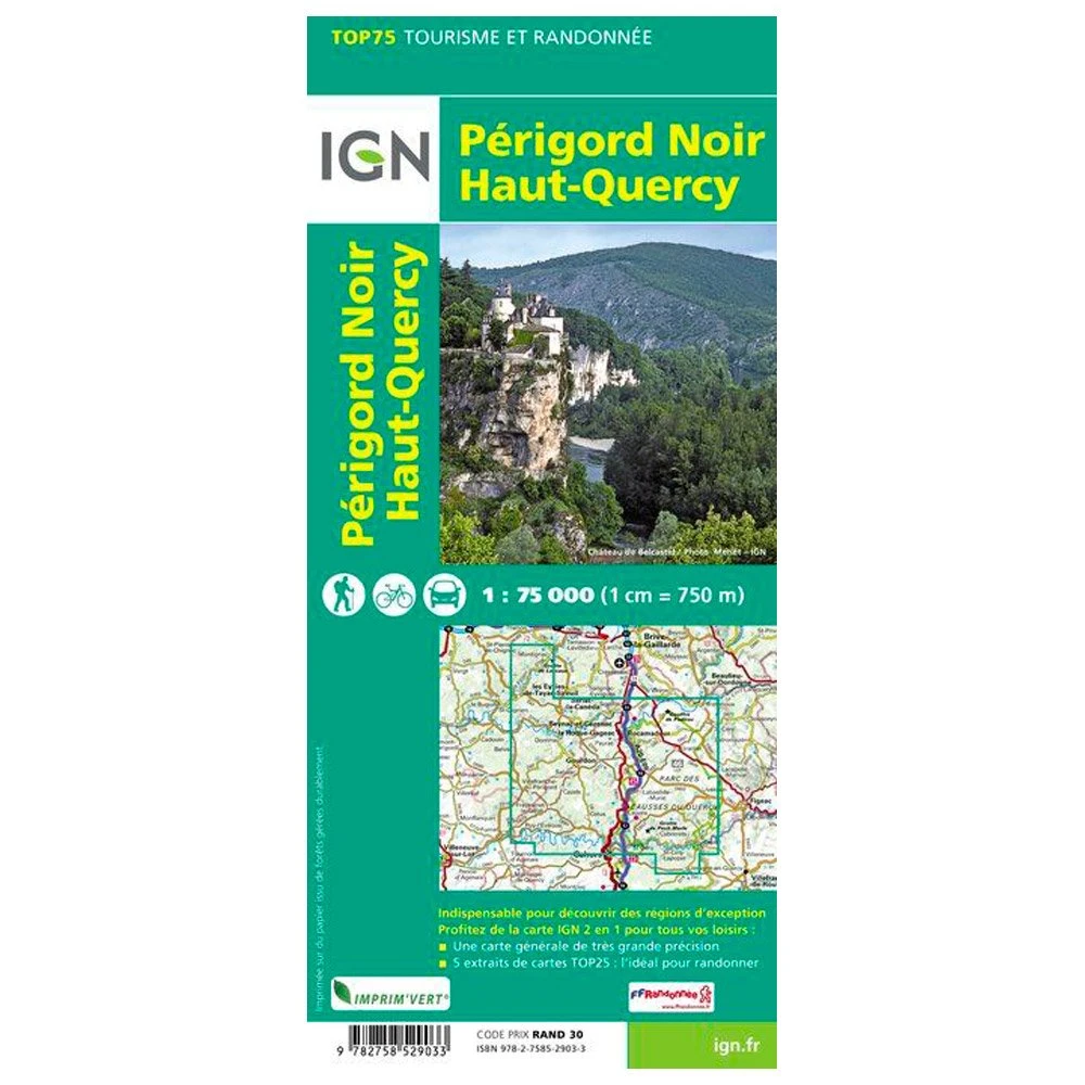 Carte IGN Perigord Noir Haut Quercy – Image 2
