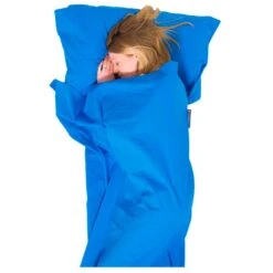 Drap De Sac Lifeventure Cotton Sleeping Bag Liner Rectangular Blue
