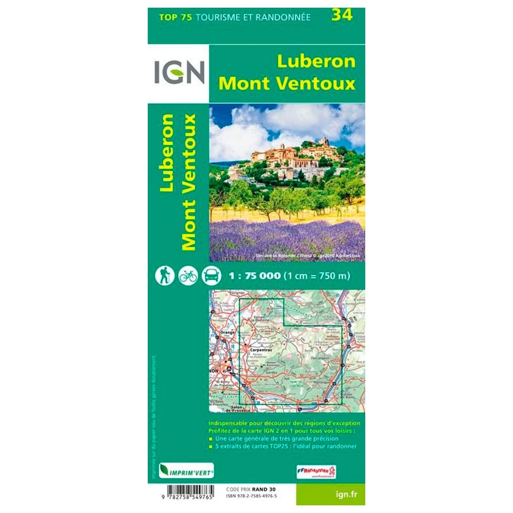 Carte IGN Luberon Mont Ventoux – Image 2