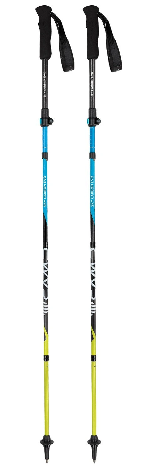 Bâton Camp Sky Carbon Evo Blue Black Yellow