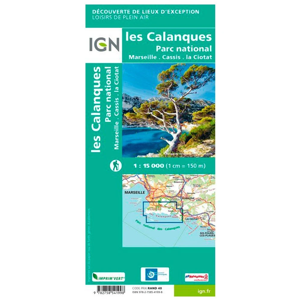 Carte IGN Les Calanques De Marseille à Cassis – Image 2
