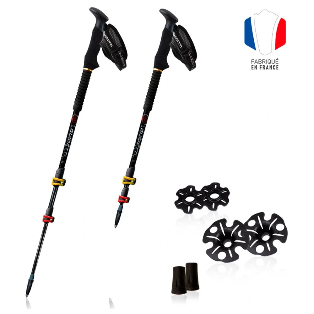 Bâton Guidetti T3-Light Alu 135cm Grenat – Image 3
