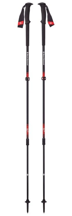 Bâton Black Diamond Trail Pro Trekking Poles 105-140 Cm Fire Red
